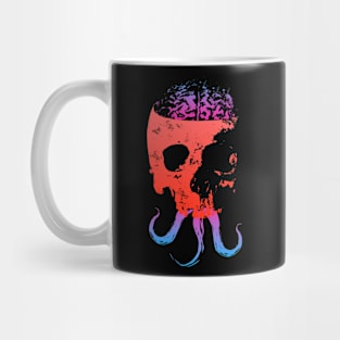 Scary Skull with Brain - Color Version 1 Mug